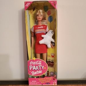NIB Coca-Cola Party 1998 Barbie Doll Special Edition